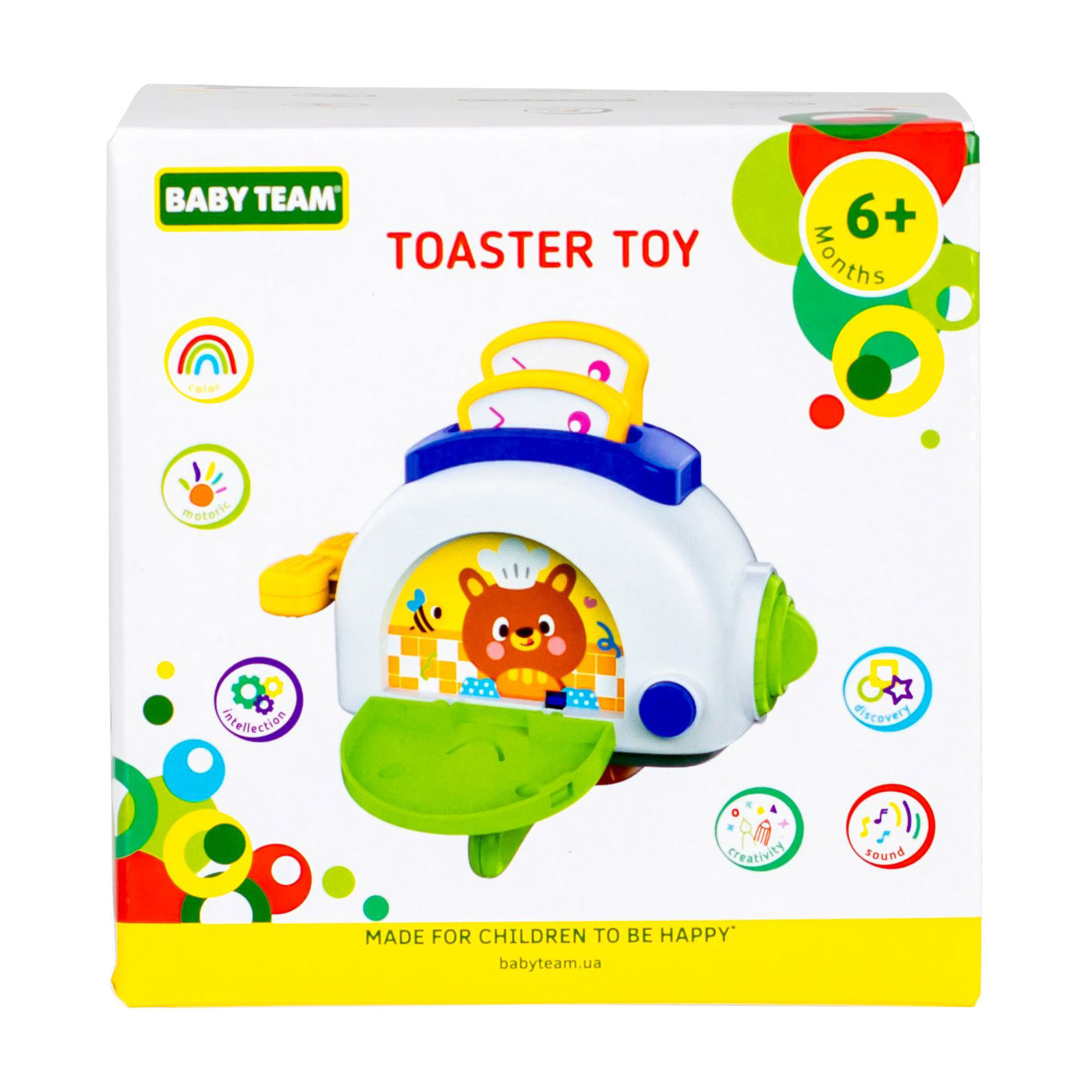 Дитяча розвивальна іграшка Baby Team Toaster Toy, від 6 місяців (8682)