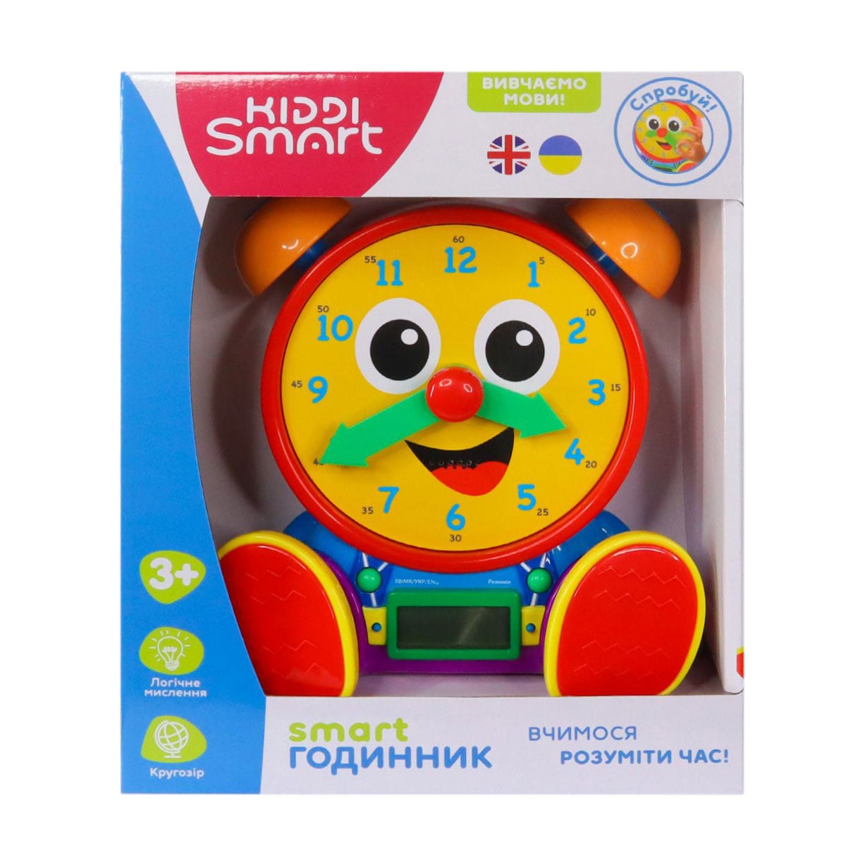 Дитяча розвивальна іграшка Kiddi Smart Smart Годинник, від 3 років (407752-43)